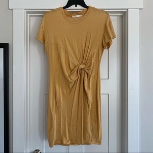 Called to Surf Yellow Striped Knot Dress